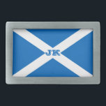 Schottische Flagge - Schottischer Salreifen Rechteckige Gürtelschnalle<br><div class="desc">Schottische Flagge für schottische Sportfans. Der Salreifen ist die Nationalflagge Schottlands und mit einem weißen diagonalen Kreuz auf blauem Hintergrund die Kruzifixierung des Apostels St Andrew,  Schottlands Schutzheiligen. #scotland #scottish #salReifen</div>