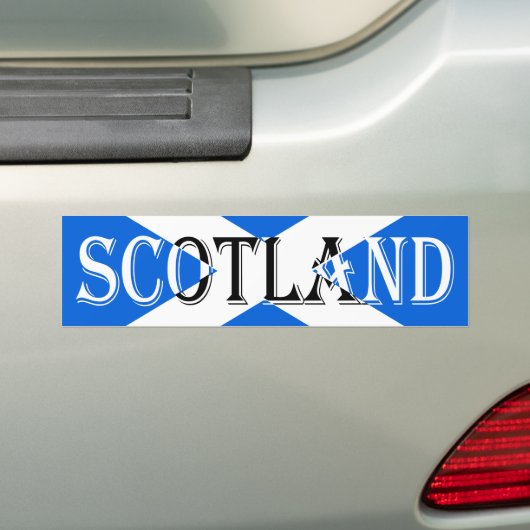 Schottische Flagge Schottland Invertierte bscnt Autoaufkleber (Auf Auto)