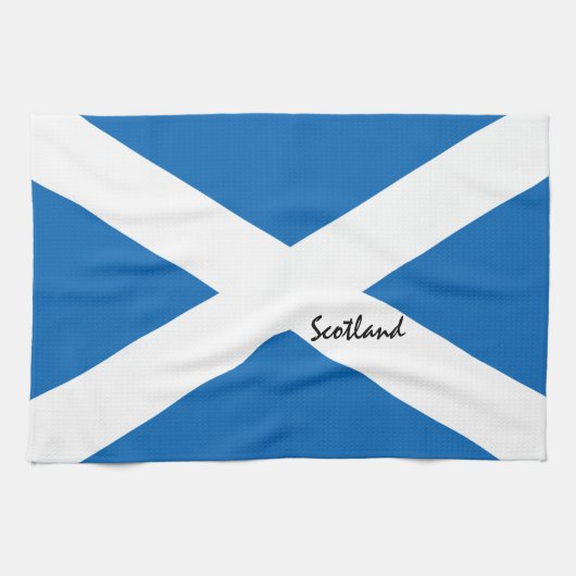 Schottische Flagge & Schottland Land Patriots / Sp Geschirrtuch (Horizontal)