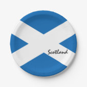 Schottische Flagge & Schottland Land Patriots/Spor Pappteller (Vorderseite)