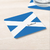 Schottische Flagge & Schottland Land Patriots/Spor Rechteckiger Pappuntersetzer (angewinkelt)