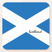 Schottische Flagge & Schottland Land Patriots/Spor Rechteckiger Pappuntersetzer (Vorderseite)