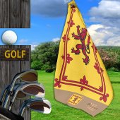 Schottische Flagge & Schottland, mit Monogramm /Ra Golfhandtuch