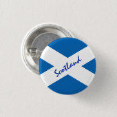 Schottische Flagge & Schottland - Reisen, Urlaub / Button (Vorne & Hinten)