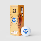 Schottische Flagge Schottland sein6 gbcnt Golfball (Verpackungen)
