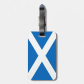 Schottische Flagge Schottlands Saint-Andrew's Cros Gepäckanhänger (Rückseite vertikal)