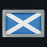 Schottische Flagge Schottlands Saint-Andrew's Cros Rechteckige Gürtelschnalle<br><div class="desc">Scottish Flag of Scotland Saint Andrew's Cross Salreifen: The national flagge of Scotland. Die Kreuz- oder Salpenform basiert auf dem x-förmigen Kreuz,  auf dem der Christliche Apostel und Schutzpatron Schottlands,  der Heilige Adrew,  gekreuzigt wurde. Das blaue Kreuzdesign ist nun auch ein Schlüsselelement der Union Jack Fahne.</div>