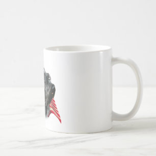 Schottische Flagge (schwarz) Kaffeetasse
