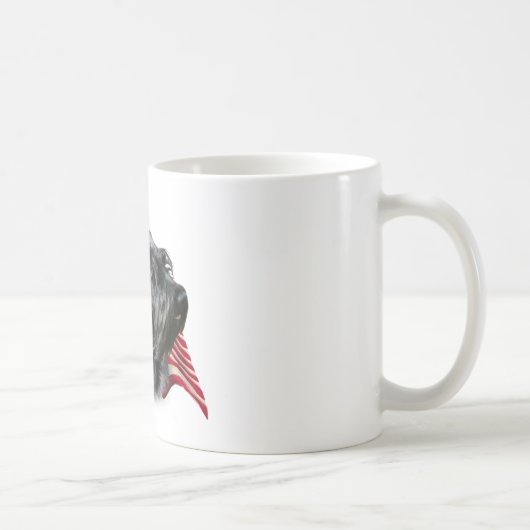 Schottische Flagge (schwarz) Kaffeetasse (Rechts)