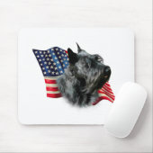 Schottische Flagge (schwarz) Mousepad (Mit Mouse)