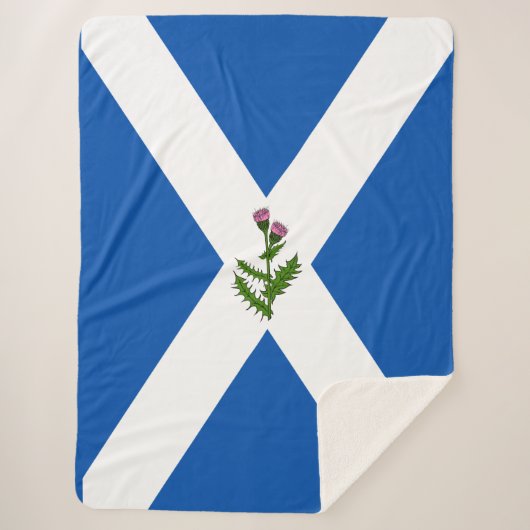 Schottische Flagge Sherpadecke (Vorderseite)