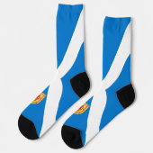 Schottische Flagge Socken (Linkes Detail)