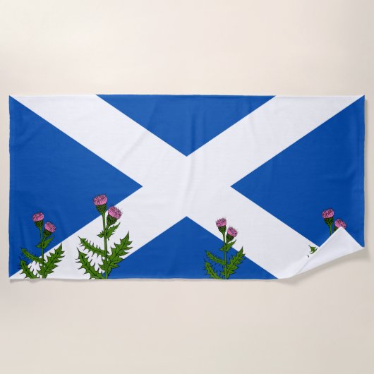 Schottische Flagge Strandtuch (Vorderseite)