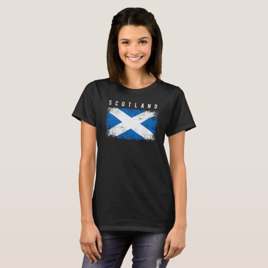 Schottische Flagge T-Shirt (Vorne ganz)