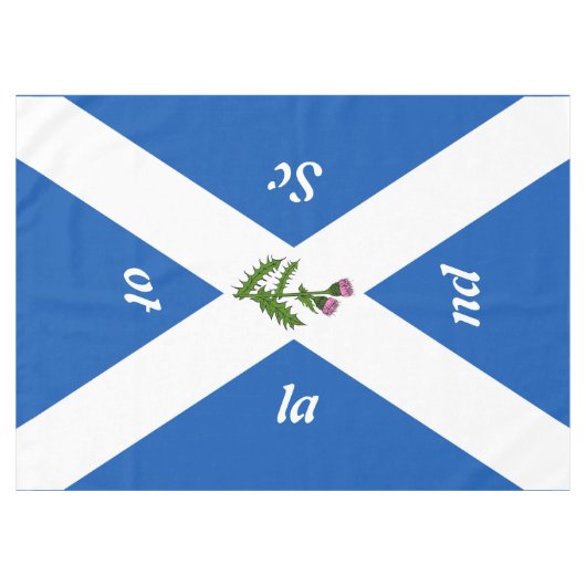 Schottische Flagge Tischdecke (Vorderseite (Horizontal))