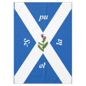 Schottische Flagge Tischdecke (Vorderseite)