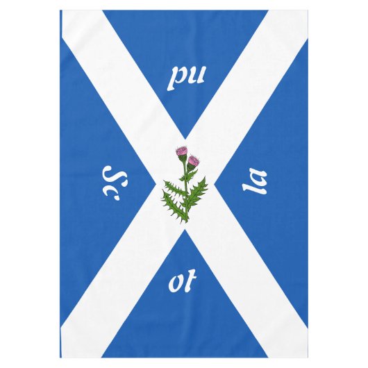 Schottische Flagge Tischdecke (Vorderseite)