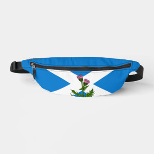 Schottische Flagge und Distel Bauchtasche
