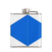 Schottische Flagge Vinyl Wrapped flat Flachmann (Rückseite)