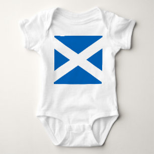 Schottische Flagge von Schottland, Saint-Andrew-Kr Baby Strampler