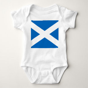 Schottische Flagge von Schottland, Saint-Andrew-Kr Baby Strampler