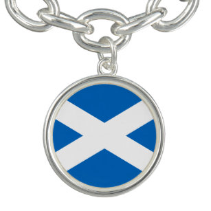 Schottische Flagge von Schottland, Saint-Andrew-Kr Charm Armband