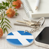 Schottische Flagge von Schottland, Saint-Andrew-Kr Schlüsselanhänger (Vorderseite rechts)