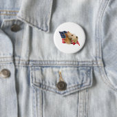 Schottische Flagge (Weizen) Button (Beispiel)