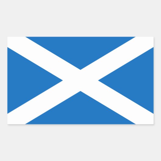 Schottische Flaggenkleber Rechteckiger Aufkleber (Vorderseite)