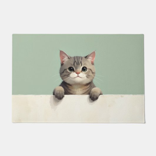 Schottische Fold-Katze Türmatte Kunst (Vorderseite)