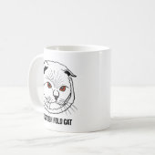 Schottische Fold-Katzen-Tasse Kaffeetasse (Vorderseite Links)