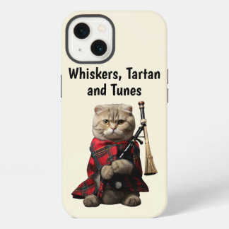 Schottische Folkkatze mit Bagpipe Phone Case iPhone 13 Hülle