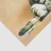 Schottische Folkkatze Sitzportrait Seidenpapier (Ausschnitt)