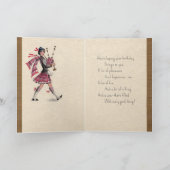 Schottische Geburtstags-Karte Karte (Innenseite)