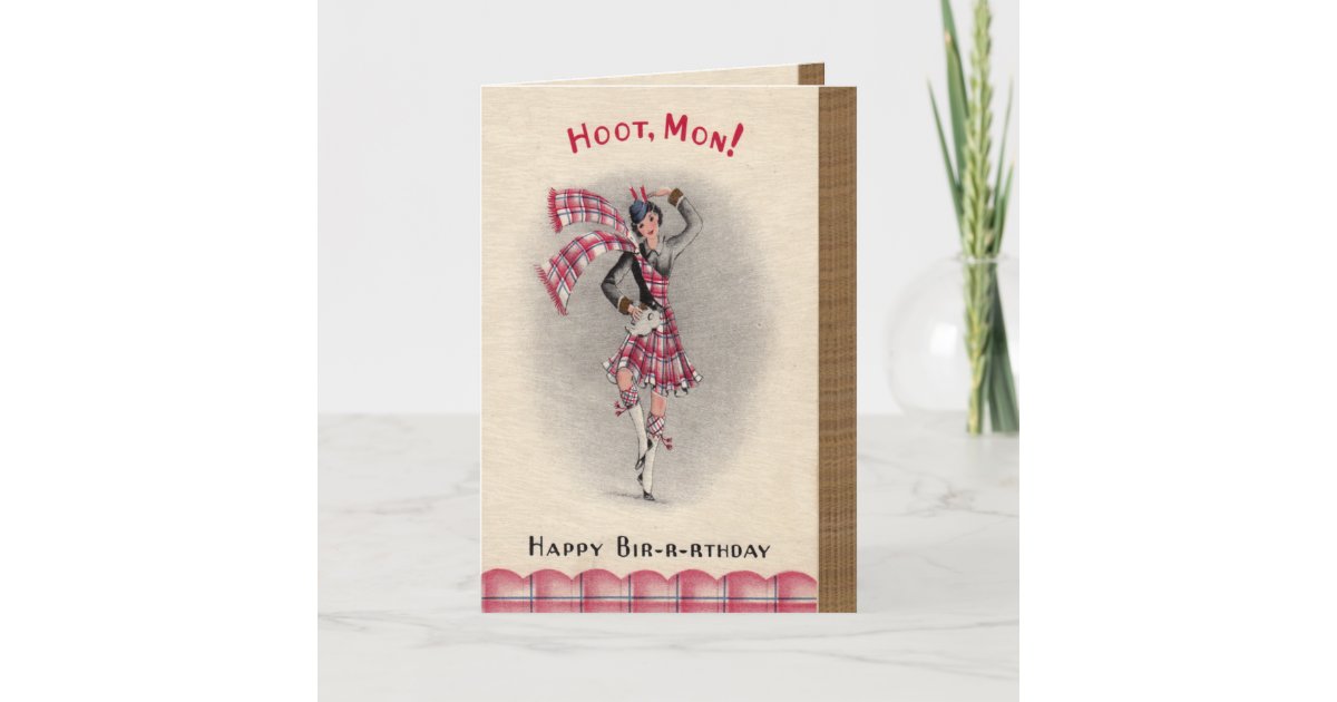 Schottische GeburtstagsKarte Karte Zazzle.de