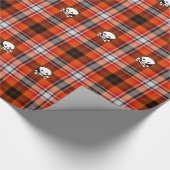 Schottische Gothschädel karierte Packpapier (Ecke)