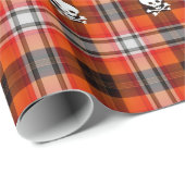 Schottische Gothschädel karierte Packpapier (Rolleneckpunkt)