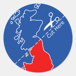 Schottische Grenze aus Großbritannien Runder Aufkleber