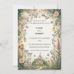 Schottische Highland-Cow-Hochzeit Einladung