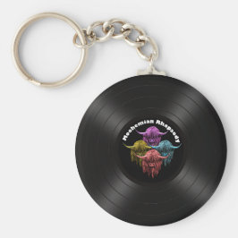 Schottische Highland Cow. Moohemian Rhapsody Schlüsselanhänger