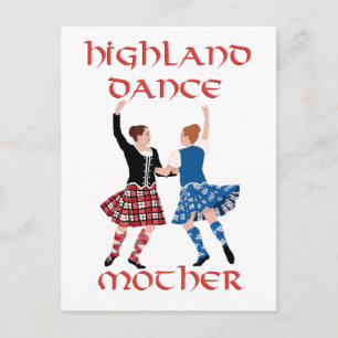 Schottische Highland Dance Mother Postkarte