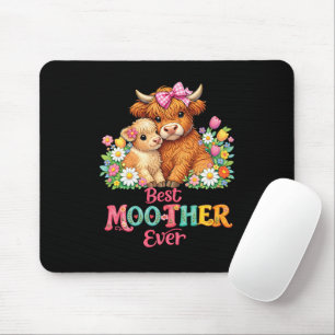 Schottische Highland-Kuh-Mama Frohen Muttertag Mousepad