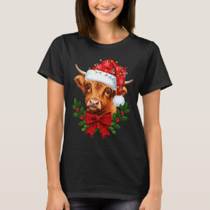 Schottische Highland-Kuh Weihnachten Lustige Kuhli T-Shirt