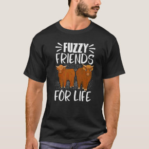 Schottische Highland-Rinder Kuh Züchter Longhorn F T-Shirt