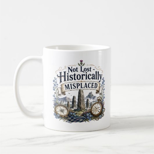Schottische Highland-Zeitreise | Stehende Steine Kaffeetasse (Links)