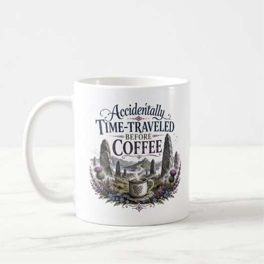Schottische Highland-Zeitreise | Stehende Steine Kaffeetasse (Links)