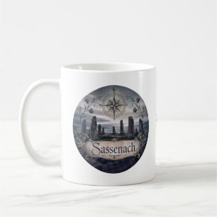 Schottische Highland-Zeitreise Stehende Steine Kaffeetasse