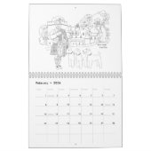 Schottische Highlander, Burgen und Hunde Kalender (Feb 2026)