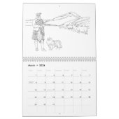Schottische Highlander, Burgen und Hunde Kalender (Mär 2026)