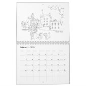 Schottische Highlander, Burgen und Hunde Kalender (Feb 2026)